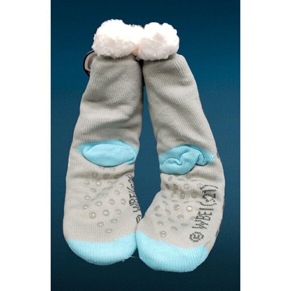 Bugs Bunny Slipper Socks Looney Tunes Sherpa Lined No Slip Grip Adult One Size - Picture 4 of 8